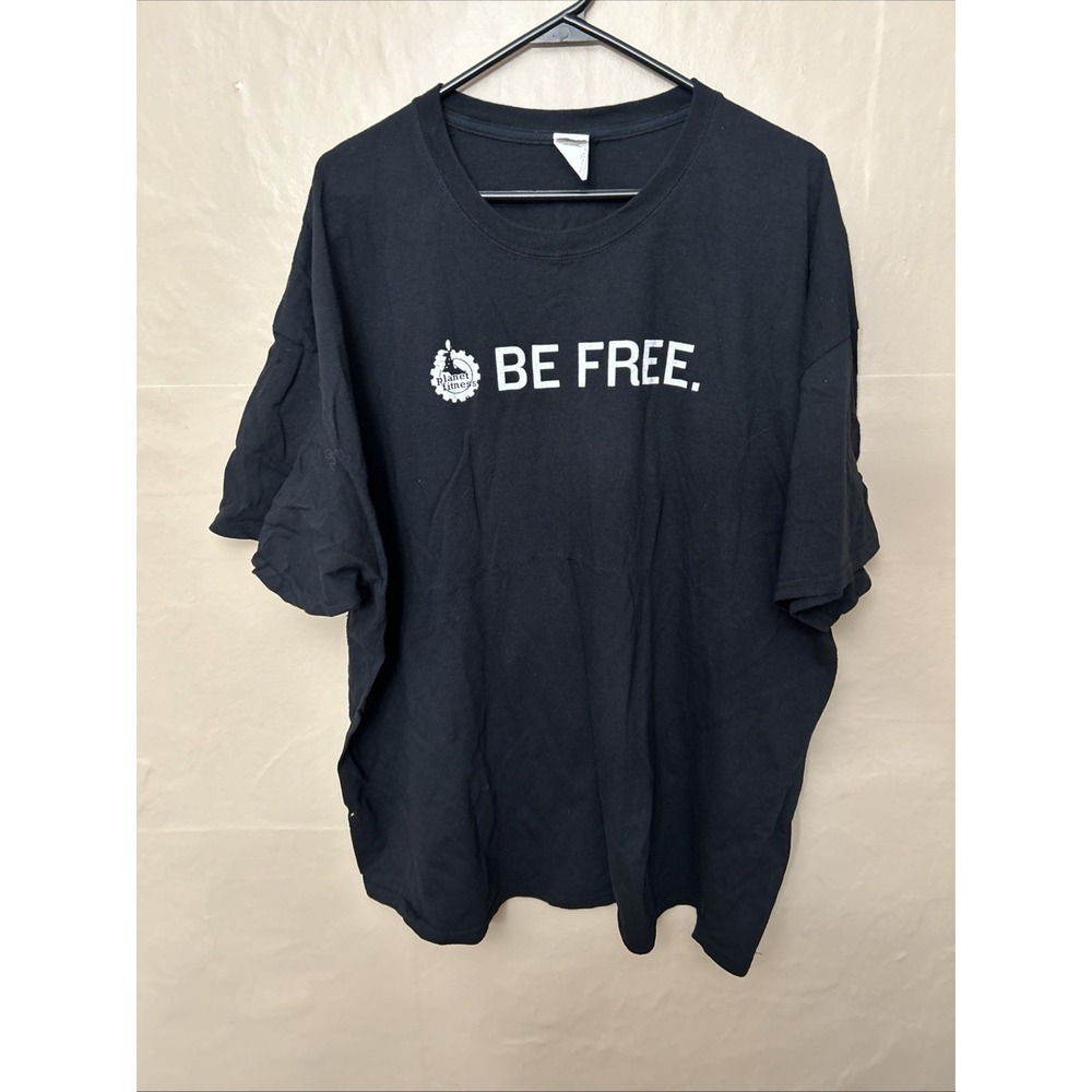 Plant Fitness 3X Black BE FREE Short Sleeve T Shirt Gilden